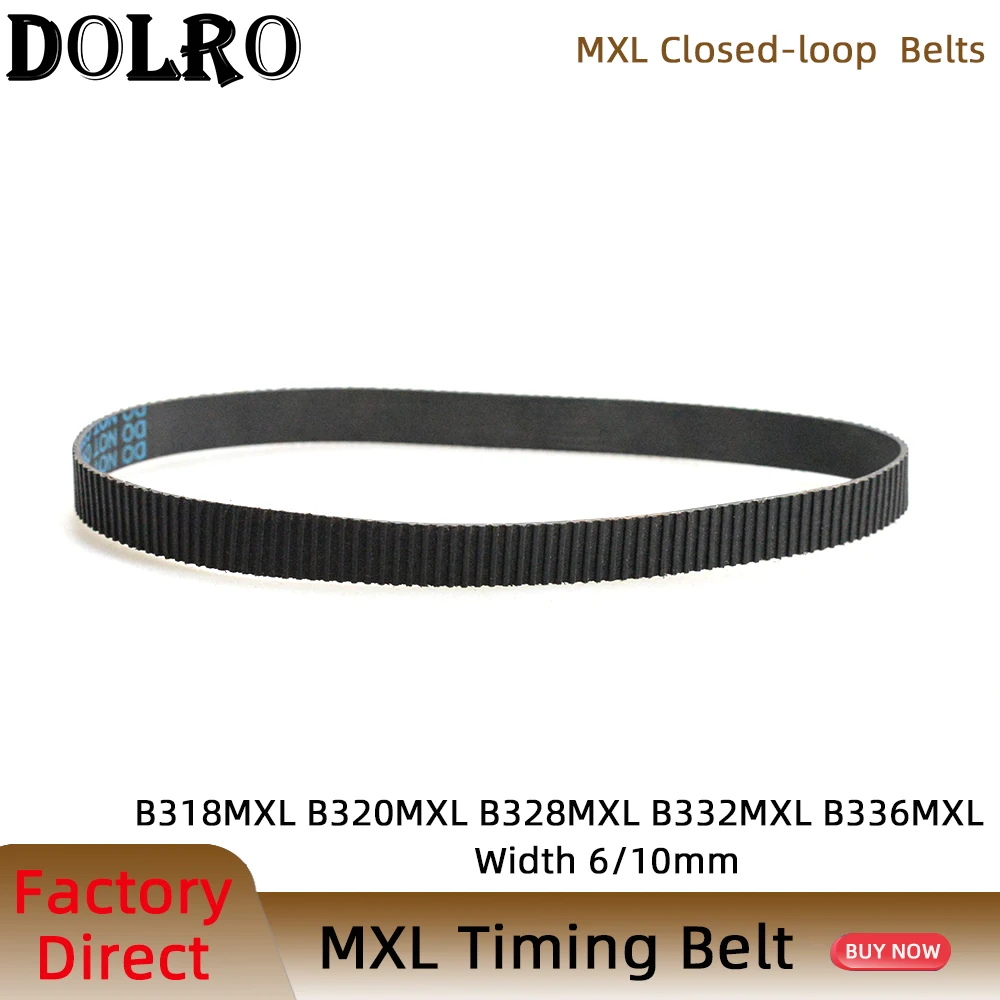 

Ремень ГРМ MXL B318 B320 B328 B332 B336 ширина 6/10 мм, синхронный ремень 254MXL 256MXL 262MXL 266MXL 269MXL шаг 2,032 мм, 5/10 шт.