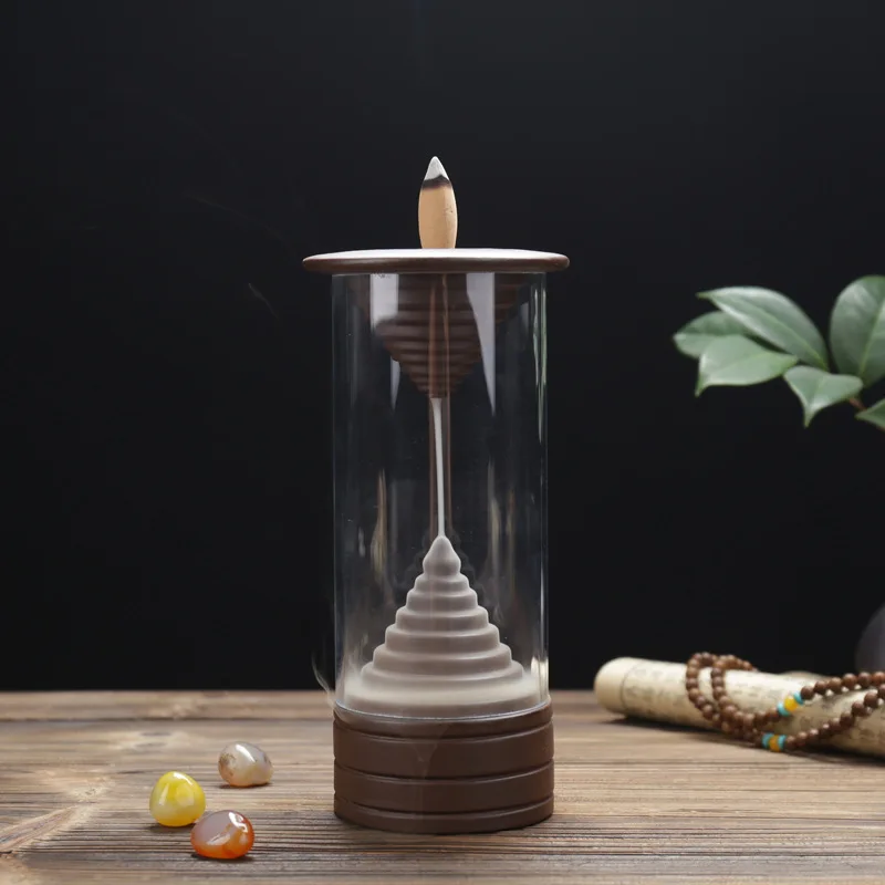 

YT Aromatherapy Candle Desktop Decoration 4 Model Acrylic Incense Burner Home Office Desktop Crafts Moisturizing Emollient