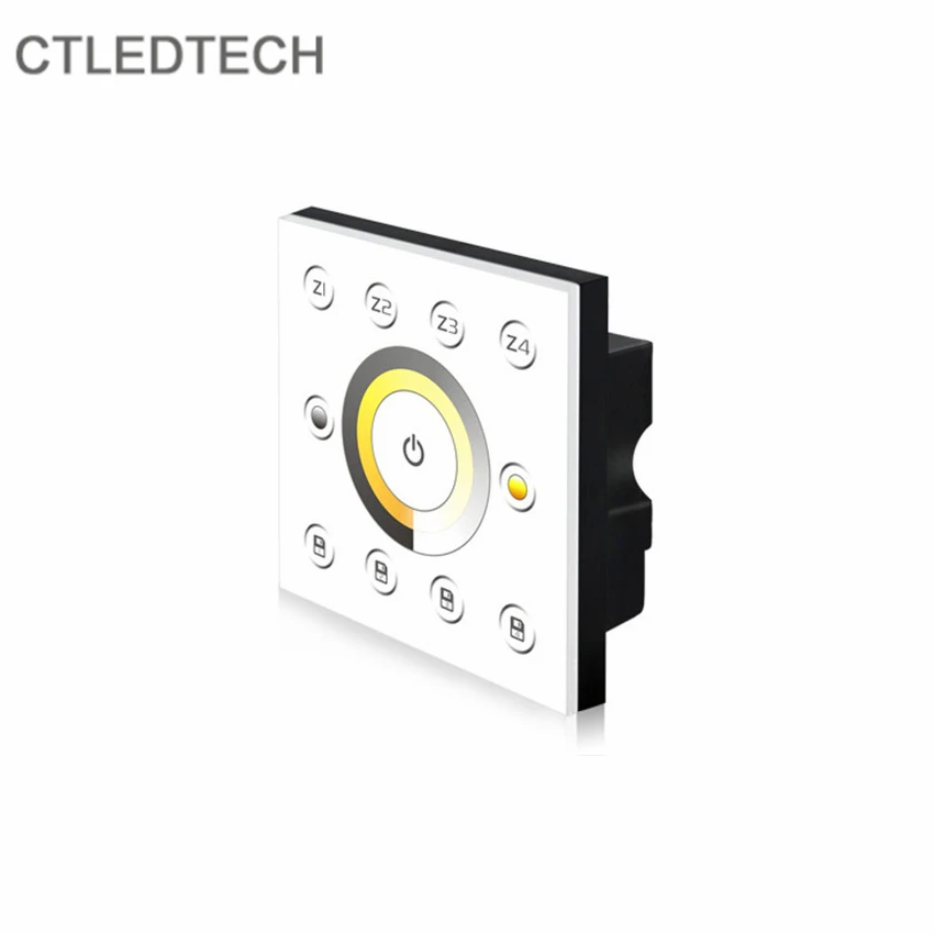 Цветной диммер 86 типа P7 DMX512 RGB сенсорная панель управления 4 зонами для