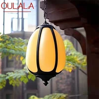 oulala classical dolomite pendant light outdoor led lamp waterproof for home corridor decoration