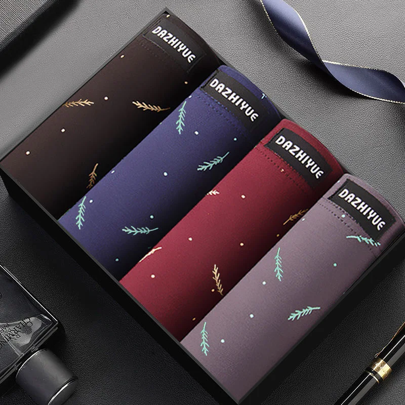 4 шт./лот нижнее белье для мужчин боксеры Цветные Трусики с изображениями героев