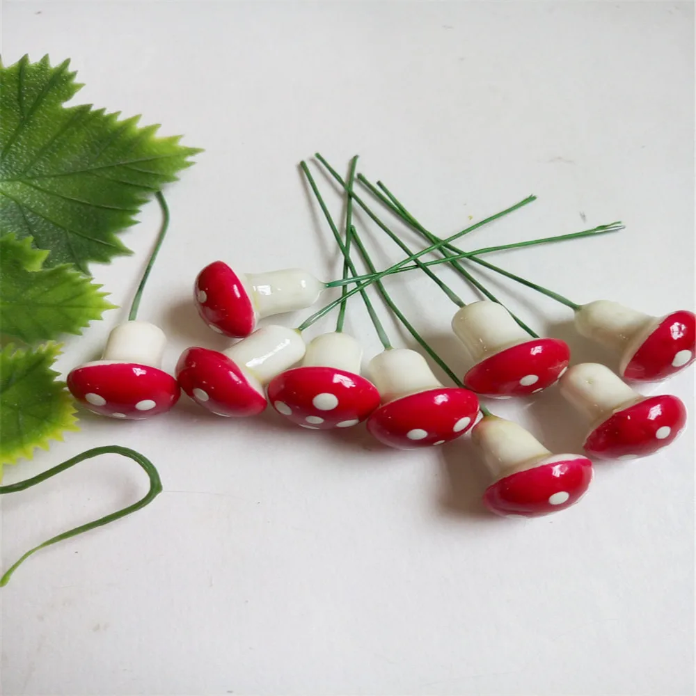 

20pcs kawaii resin craft Mushroom fairy garden miniatures accessories Micro Landscape Bonsai Plant Creative Home Decoration