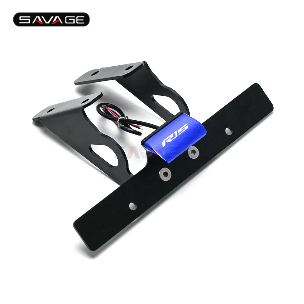 Номерных знаков держатель светодиодный свет для YAMAHA YZF R15 V3 2017 2020 18 19 мотоцикл