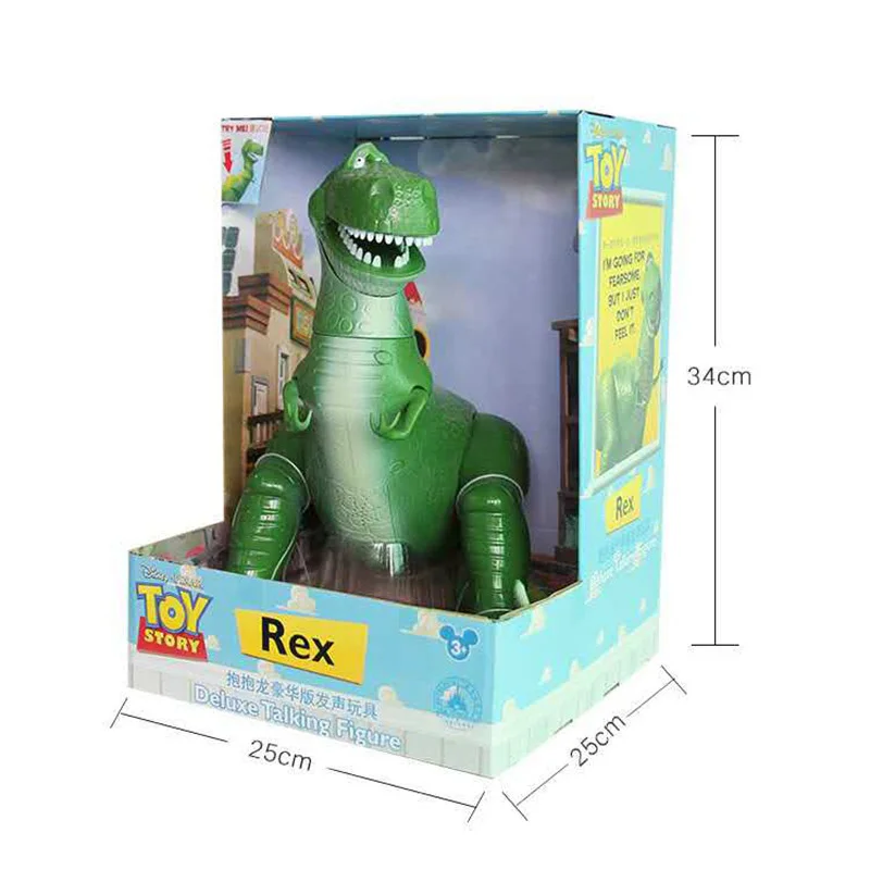 50 см Disney Toy Story 4 Movie Soundtrack Rex Dinosaur Voice Brinquedo Экшн фигурки игрушки для детей подарок на