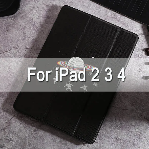 star for ipad 234 Чехол-подставка из искусственной кожи с рисунком звезды для Apple ipad mini 12345 air1 2, автоматический режим сна и пробуждения, чехол для ipad 234, ipad - Цвет: star for ipad 234