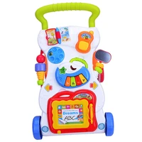adjustable multi functional baby walker toddler trolley sit to stand toy