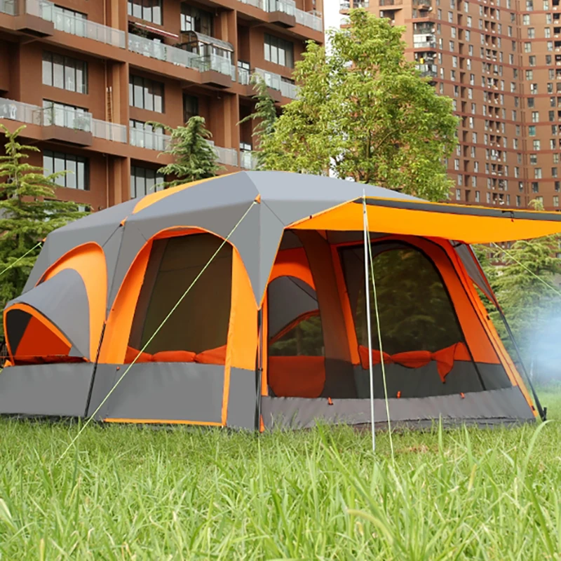 Одна ультраяркая двухслойная палатка для гостиной и двух комнат
