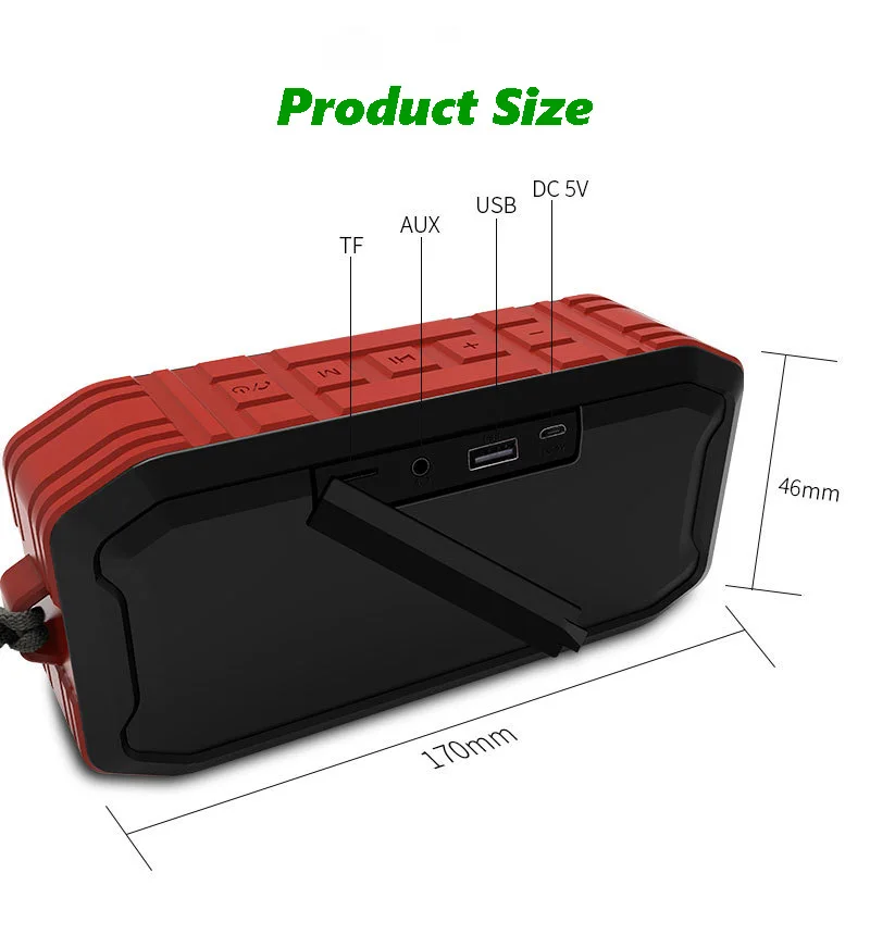 M3 портативный Bluetooth динамик беспроводной стерео громкоговоритель звуковая