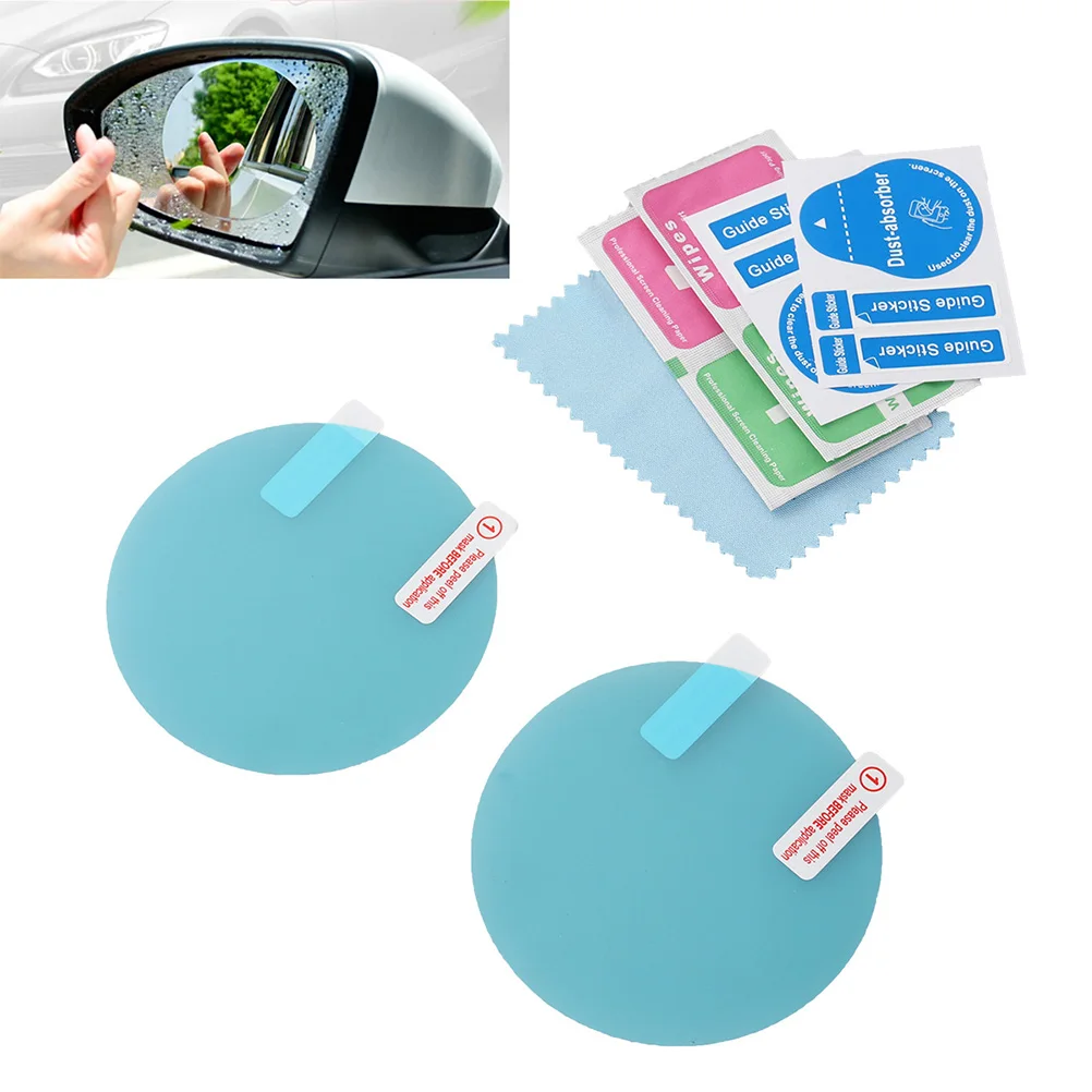 4 шт. круглая Автомобильная Водонепроницаемая противотуманная пленка на зеркало