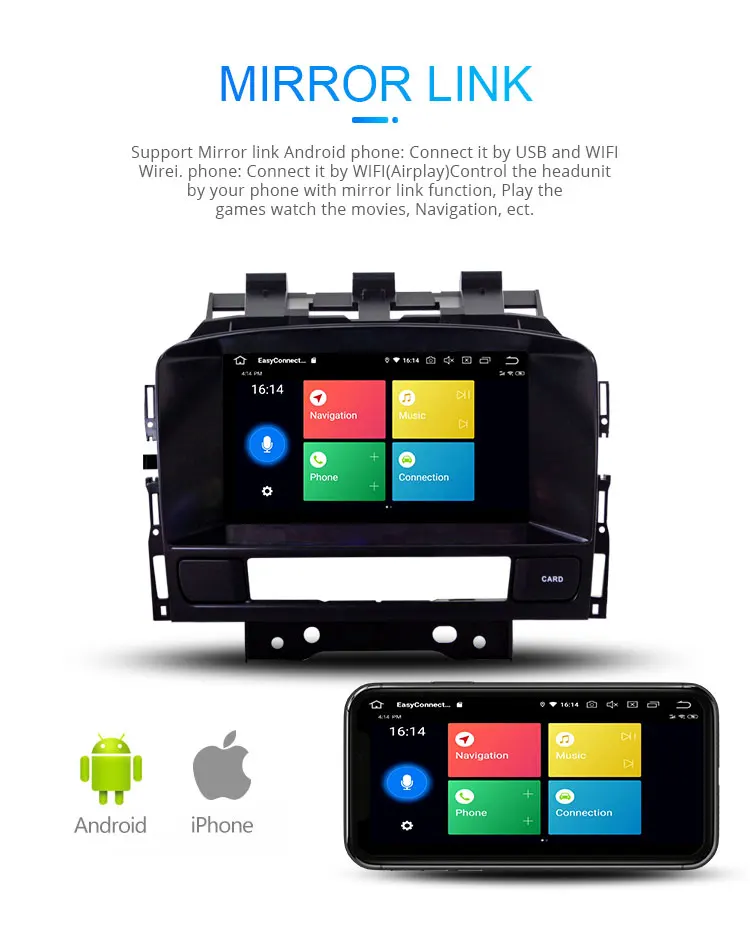 LJHANG Android 9,0 Автомобильный мультимедийный плеер для Opel Astra J Buick Verano Vauxhall wifi gps навигация 2 Din автомагнитола стерео Авто