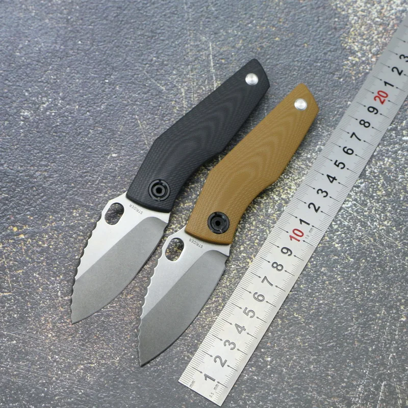 Складной нож SJ75 D2 blad titanium + CF/G10 с рукояткой тактические инструменты для