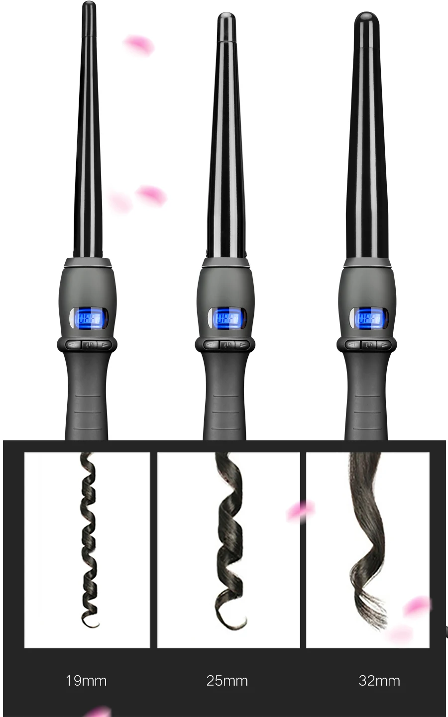 

Professional curler wand curler perm styling tool hair styling machine ceramic coated barrel