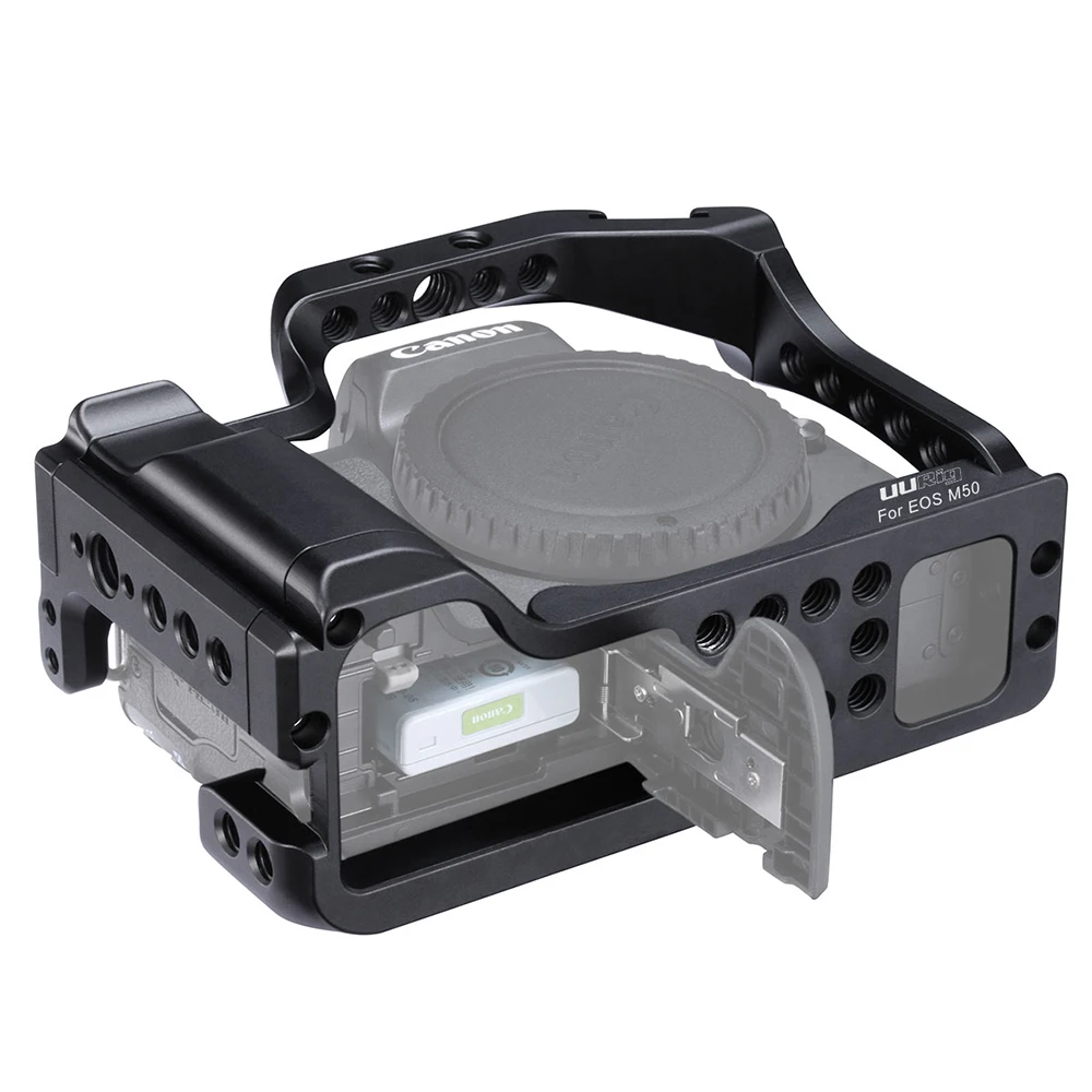 UURig Vlog Camera Cage Protective Case for Canon EOS M50 M5 DSLR Accessories Frame Shell For Quick Release Rig | Электроника