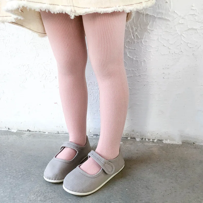 2020 яркие однотонные весенние бархатные детские колготки для девочек полосатые