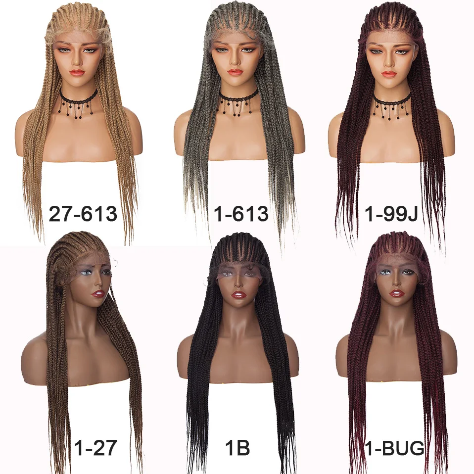Кружевные парики с детскими волосами Benehair плетеные 30 дюймов Длинные косички для