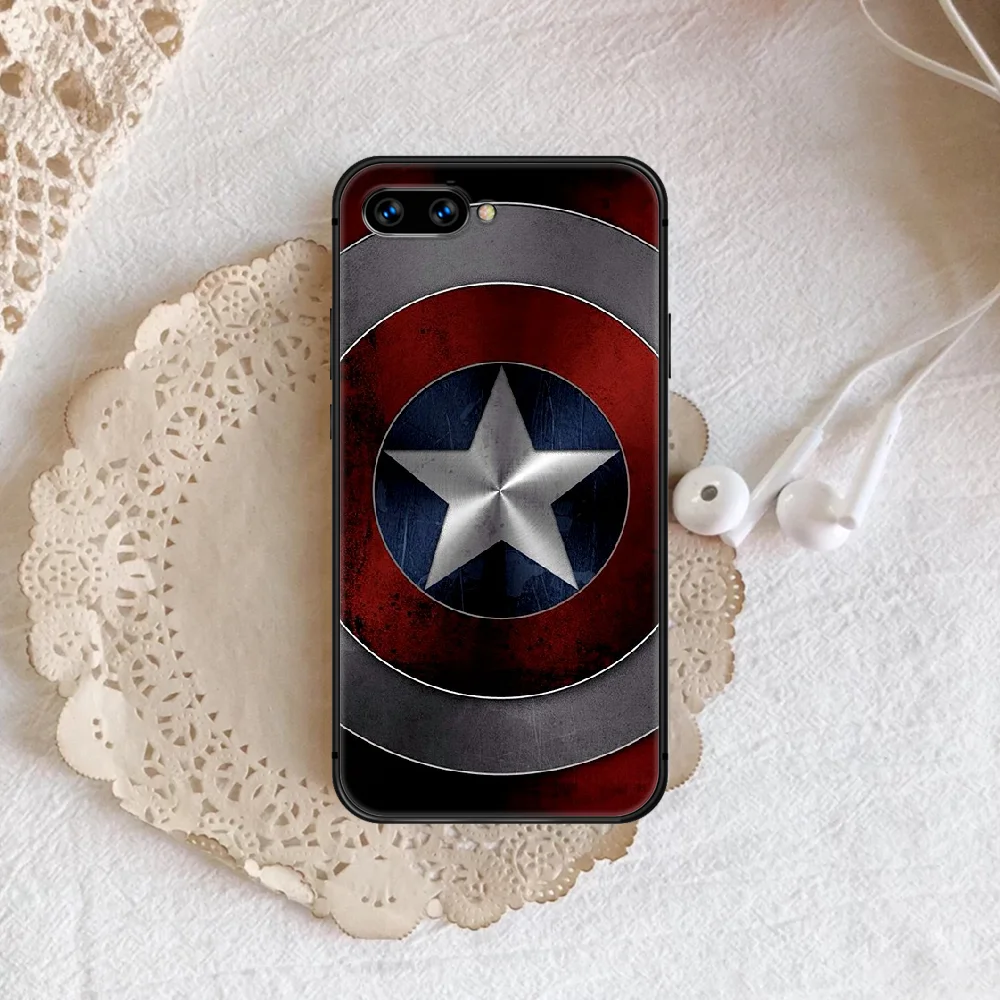 

Captain Superhero America Phone Case Cover Hull For honor 7a 8 8s 8a 8x 9 9x 10 20 i Lite Pro black Bumper Silicone Shell Tpu