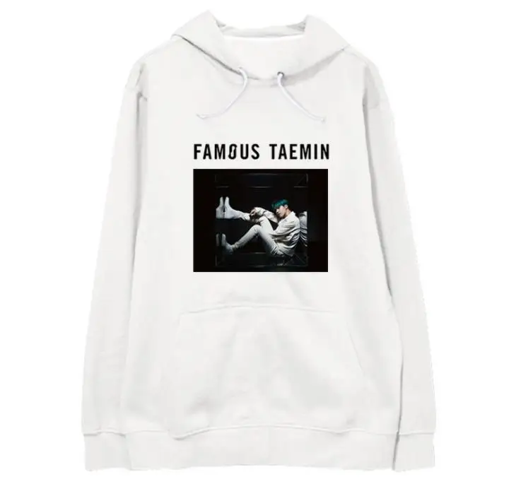 fleece SHinee альбом известный taemin же фото пуловер с рисунком толстовки унисекс kpop флис/Тонкий Свободный свитшот - Цвет: fleece