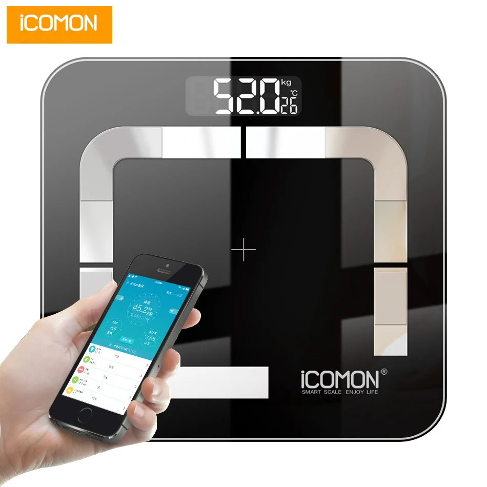 

Хит icomon i31 весы для ванной, вес жира, цифровой ЖК-дисплей, смарт-весы mi, напольные, Bluetooth, человеческие, b mi весы, весы, баланс тела