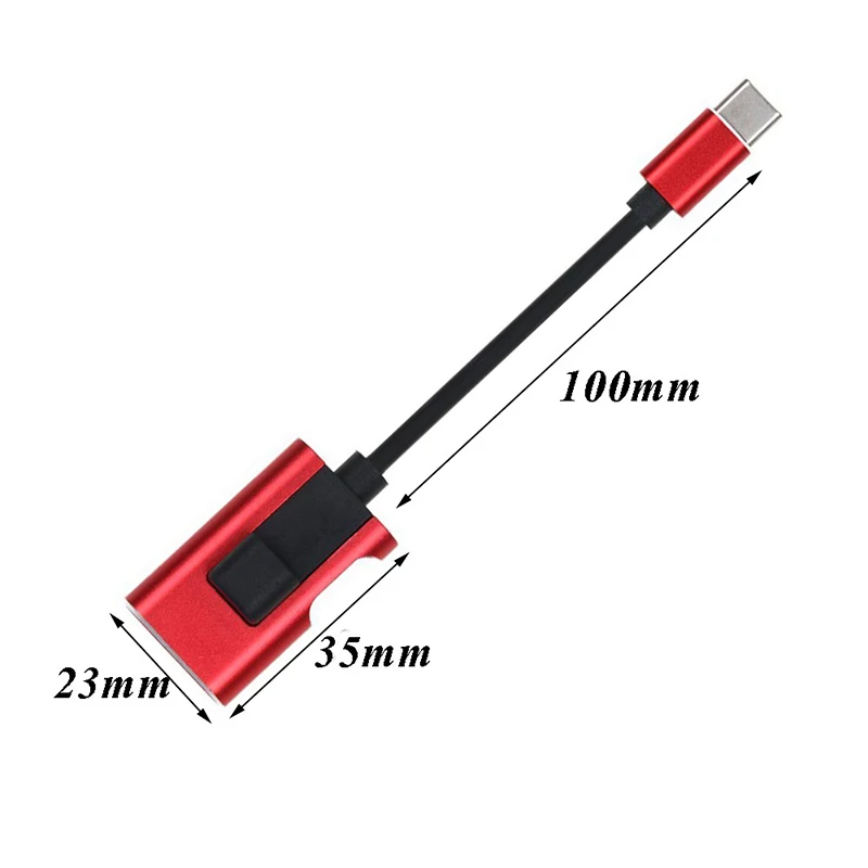 2 in 1 USB 3.1 Type C to 3.5mm Audio Type-C Aux Jack Adapter cable Data Transmission Converter |