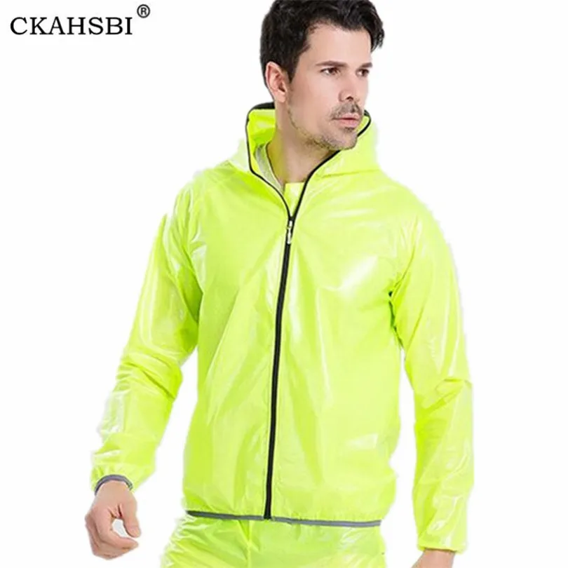 

CKAHSBI Outdoor Sports Cycling Jackets Waterproof Windproof Rain Coat Bike Bicycle Running Jersey Ultralight White Blue Green