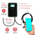 Зарядная Станция для электромобиля EVSE Wallbox с кабелем типа 1 16 А, 3 Фазы IEC 62196-2