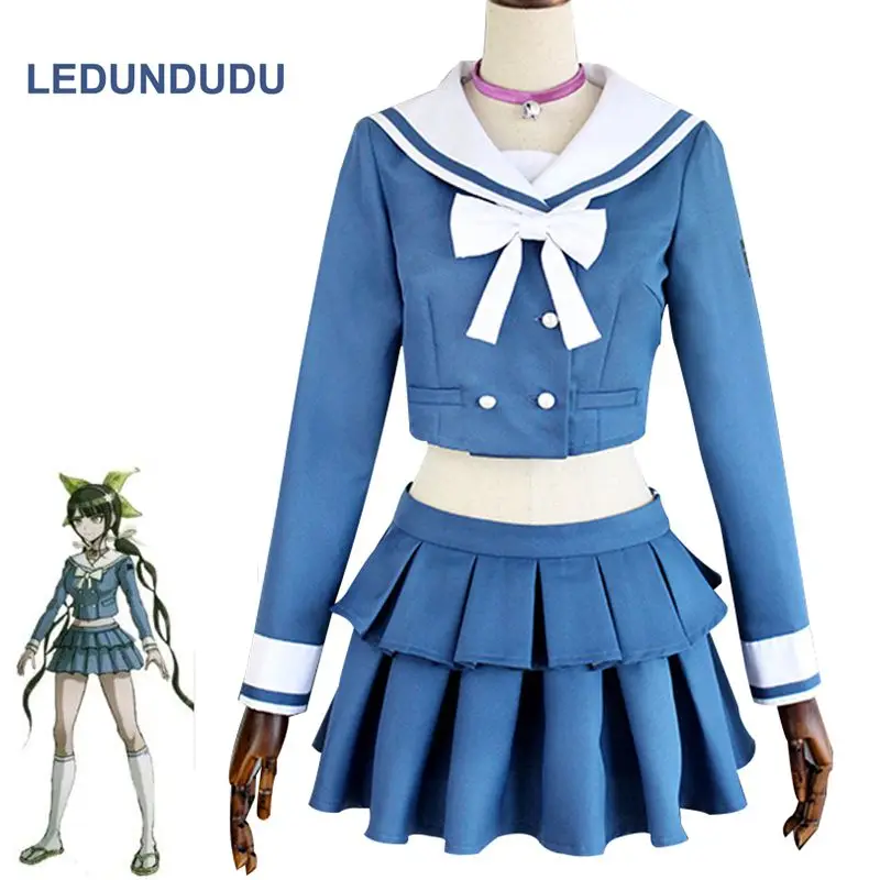 Danganronpa V3 Killing Harmony Chabashira Tenko костюм для косплея женская синяя школьная форма