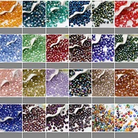 100 pcs4mm czech loose bicone high quality crystal beads for making diy needlework ab color spacer faceted glass beads jewelry
