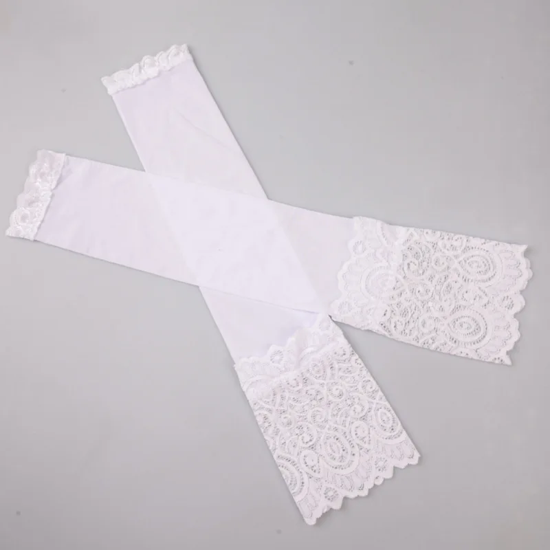 

Summer sun protection sleeve long arm cover UV protection ice silk arm protection driving gloves fake sleeves