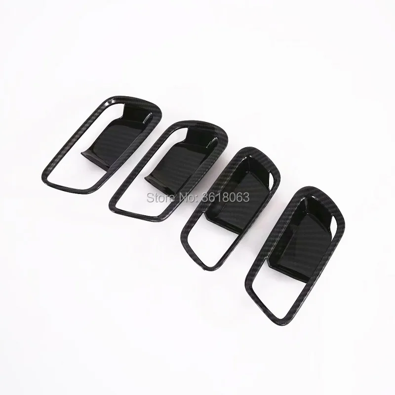 For Toyota Prius 2019 2020 Carbon Fiber Inner Door Handle Bowl Cover Frame Trim Sticker Car-Styling Deconation Accessories |