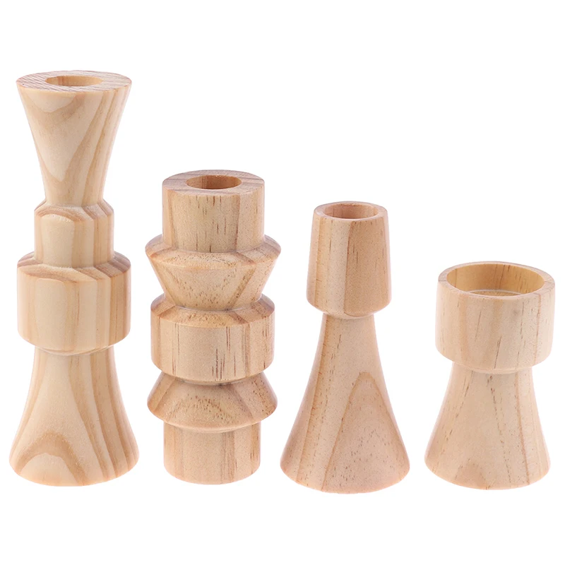 1 шт. модные дизайнерские подсвечники деревянные классические для рукоделия