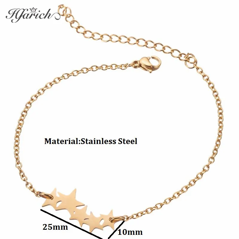 Модный милый браслет Hfarich из нержавеющей стали с изображением слона арбуза кота