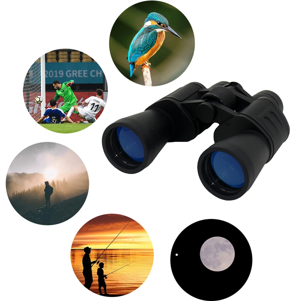 

Powerful High Clarity Optical Glass Binoculars 20X50 8X40 HD BAK4 Prism FMC Coating Telescope For Outdoor Hunting бинокль