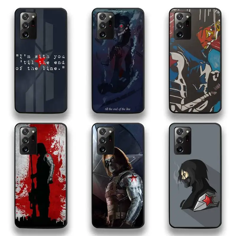 Себастьян коллаж Bucky Barnes телефонные чехлы для Samsung Galaxy Note20 ultra 7 8 9 10 Plus lite M51 M21 M31S J8