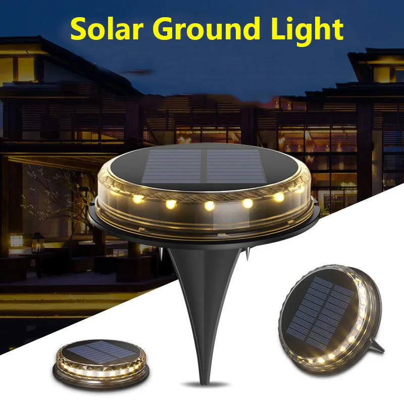

Solar Ground Lights,with 1200mAh Power Bank 17 LED Lights Waterproof Outdoor in-ground Solar Lights for Landscape,Walkway,Lawn