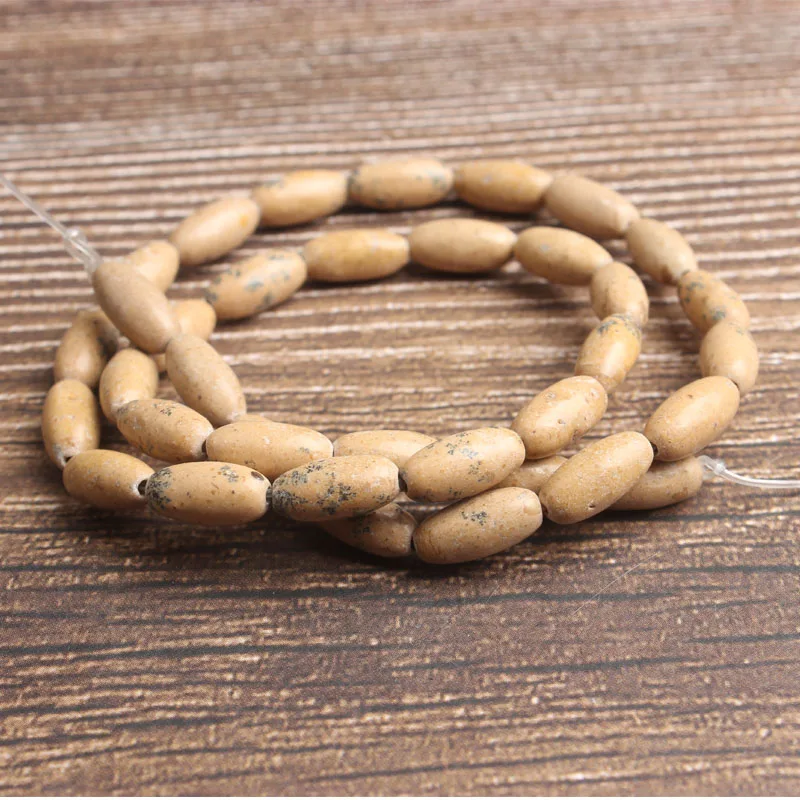 Модные ювелирные изделия Lan Li 15x6 мм разноцветные натуральные камни бусины