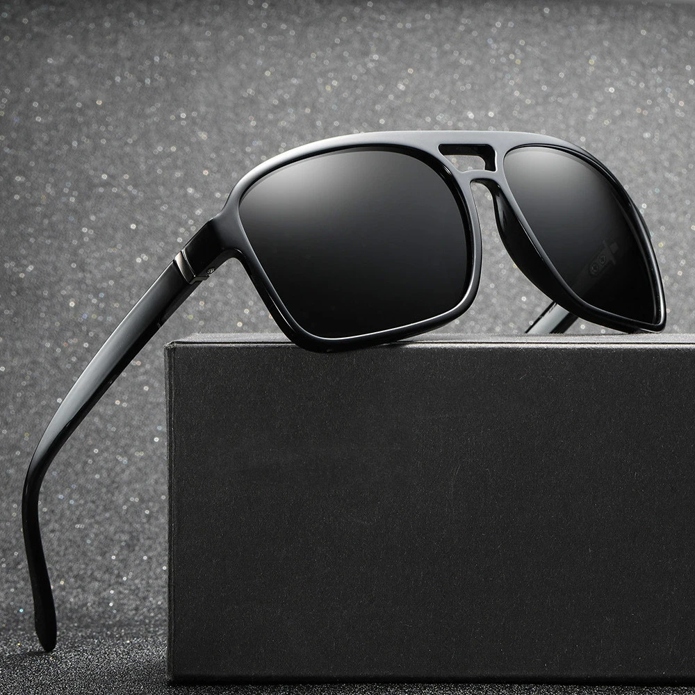 Солнцезащитные очки Мужские поляризационные брендовые дизайнерские винтажные