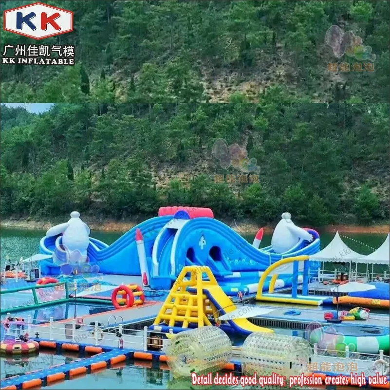 Новый большой надувной бассейн для аквапарка водная комбинированная игровая