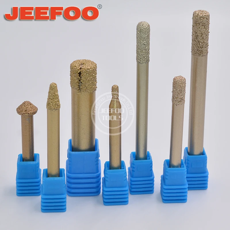 

6mm 8mm Diamond for marble granite carving tools CNC router bits taper end mill