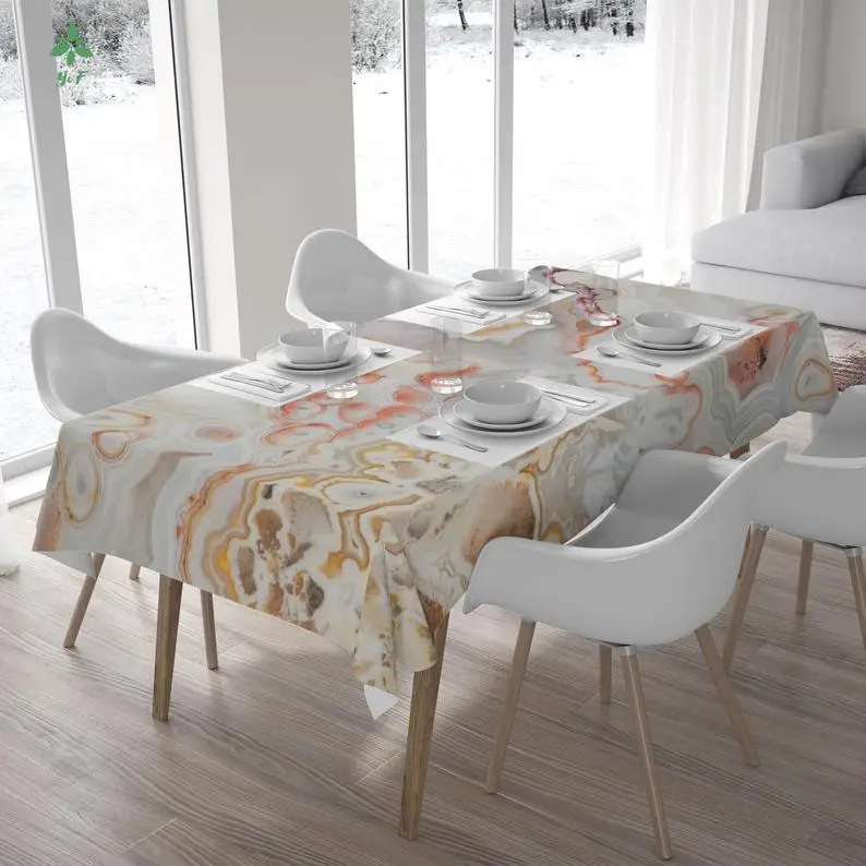 Скатерть из агата и минерала для украшения стола украшение кухни столовой