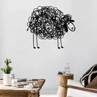 Креативный дизайн, настенная виниловая наклейка с изображением животных и овец, домашний декор для детской комнаты, спальни, детской комнаты, декоративные наклейки, Настенные обои 4752