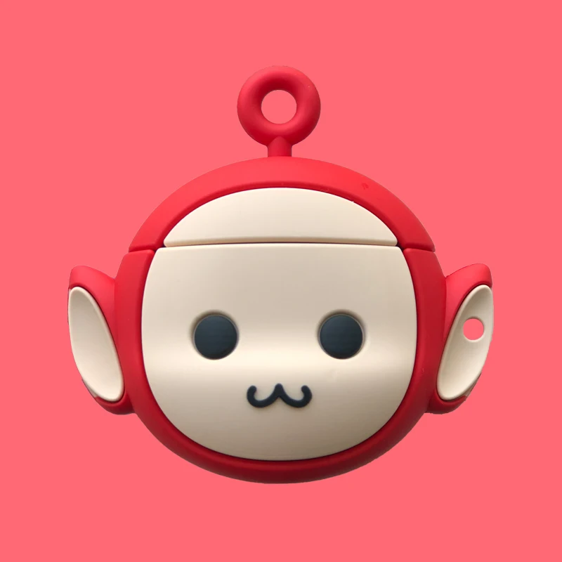 3D Earphone Case for Airpods 1 2 Pro Cute Silicone Cartoon Headphone/Earpods Cover Apple Air Pods with Keychain | Электроника