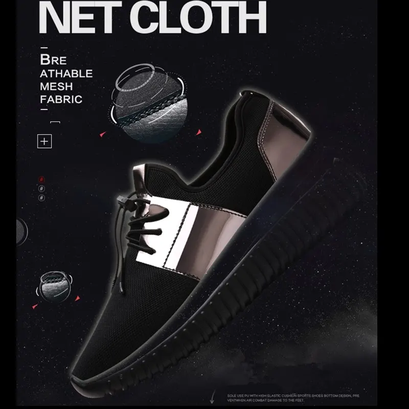 Унисекс светильник прогулочная обувь повседневные женские и мужские кроссовки