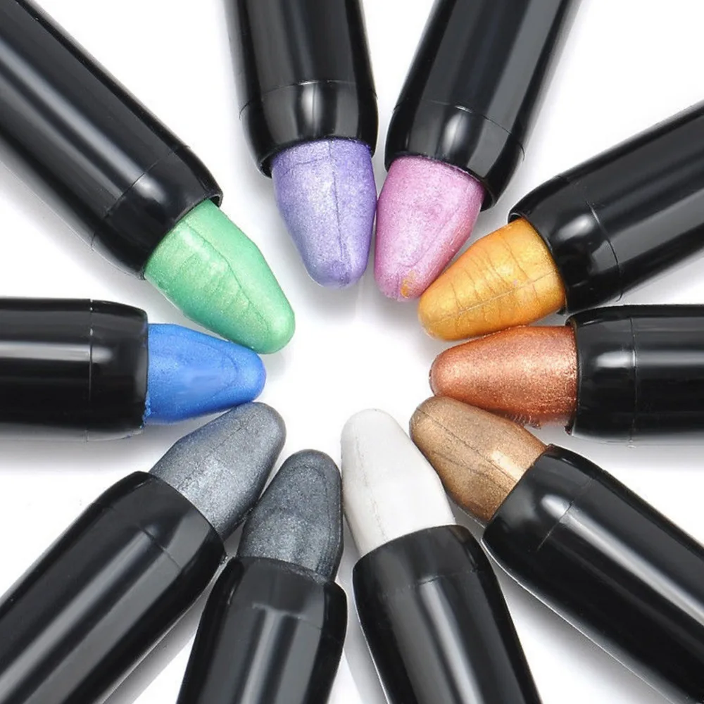15 цветов хайлайтер тени для век карандаш косметика блестящие подводка глаз