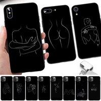 yinuoda art simple kiss rose sex girl body phone case for iphone 11 12 13 mini pro xs max 8 7 6 6s plus x 5s se 2020 xr case