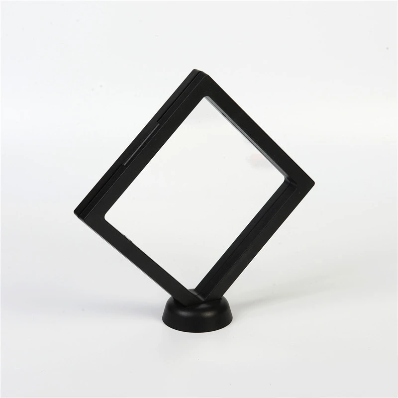 Black-18x18cm Коробка для демонстрации ювелирных изделий для создания баланса прозрачной коробки для демонстрации ювелирных изделий подвесной плавающий Чехол-держатель - Цвет: Black-18x18cm