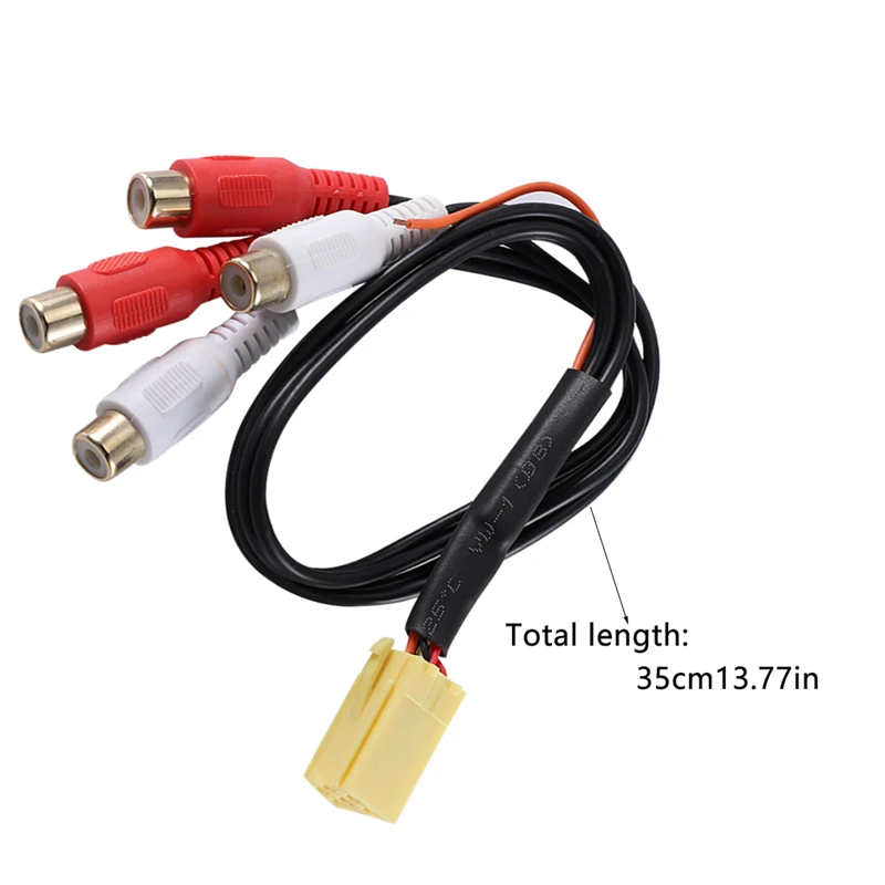 MINI ISO 6Pin Out 4 Chinch кабель RCA линия 4RCA для Peugeot Volkswagen Skoda Ford In VDO Becker | Автомобили и