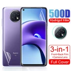 Гидрогелевый объектив для камеры Xiaomi Redmi Note 9 T, передняя и задняя защитная пленка для Xaomi Redme Readmi Note9T 9 T 6,53 