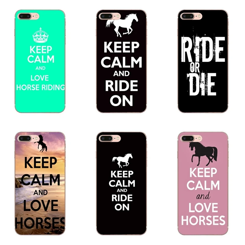 Keep Calm and Ride On Horse аксессуары чехол для телефона iPhone 11 Pro XS Max XR X 8 7 6 6S Plus 5 5S SE 4S 4 iPod Touch
