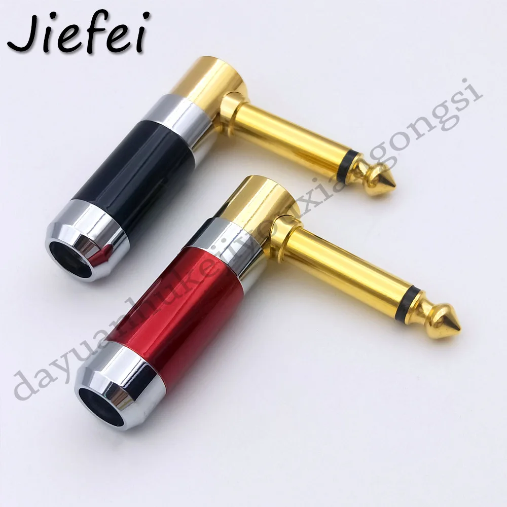 6 50 шт. 35 мм 2 полюсный моно штекер прямоугольный проводной разъем с позолоченным