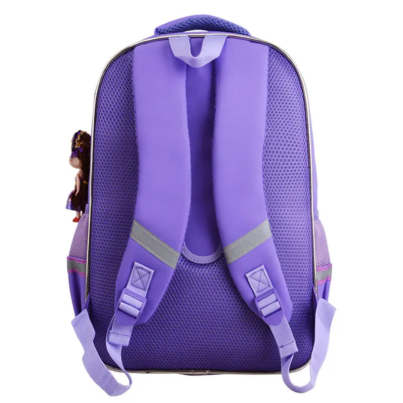 children Waterproof  school bags girls pu Schoolbag Primary school backpacks kids Orthopedic princess school backpack set